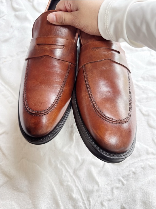 Bruno Magli Cosmo Cognac Leather Penny Loafers Size 11 main image 11